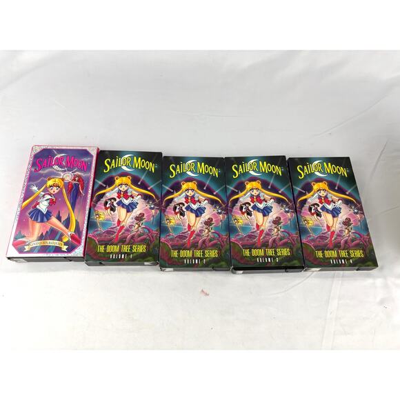 Sailor Moon The Doom Tree Series 4 Volumes + Good Queen, Bad Queen VHS Movie 90s - Picture 1 of 13